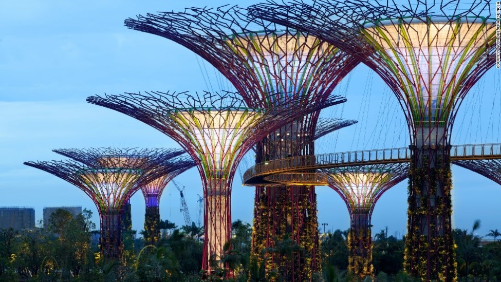 Supertress designed by Grant Associates for Singapore's largest garden project